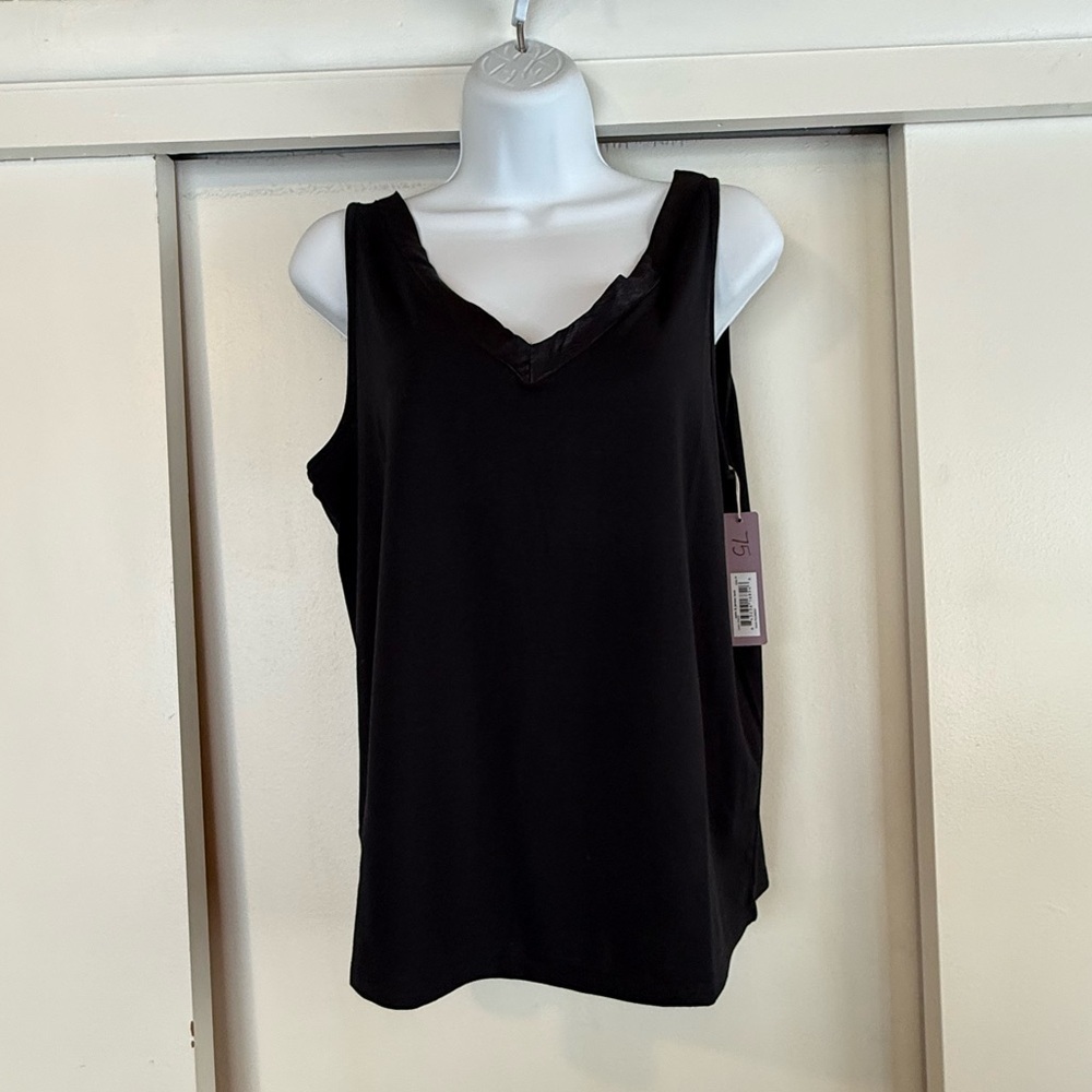 Bare Necessities Black/White Floral Short & Three Black Tops Lounge PJs - Picture 5 of 16